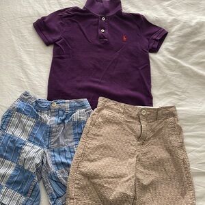 Complete Polo by Ralph Lauren Bundle Size 6T:  1 Shirt + 2 Shorts